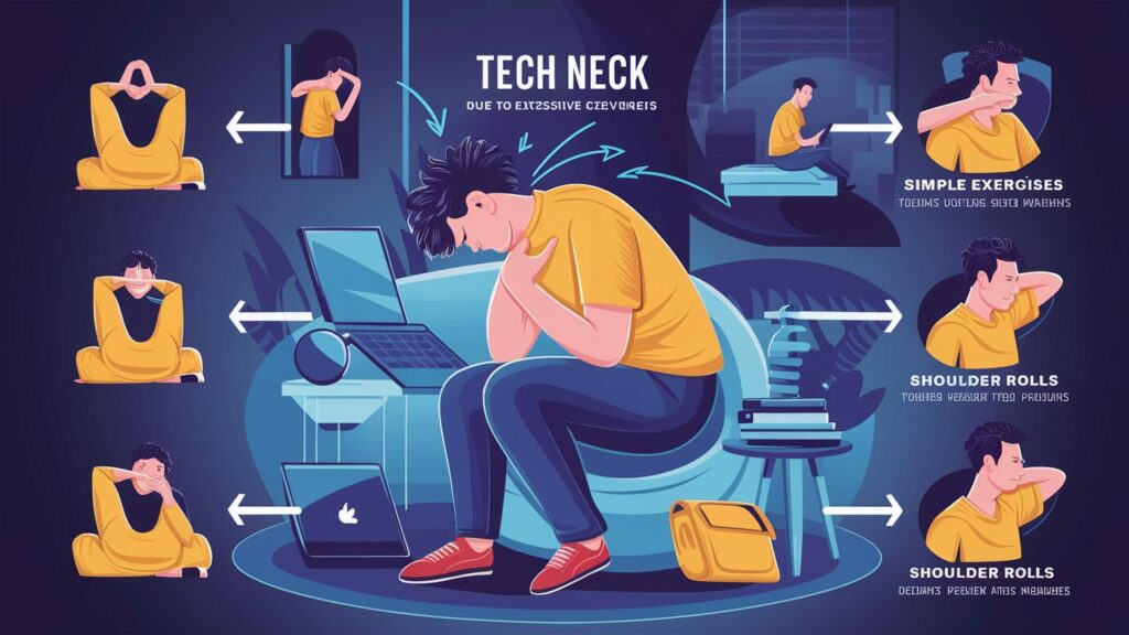 Tech Neck with Easy Exercises