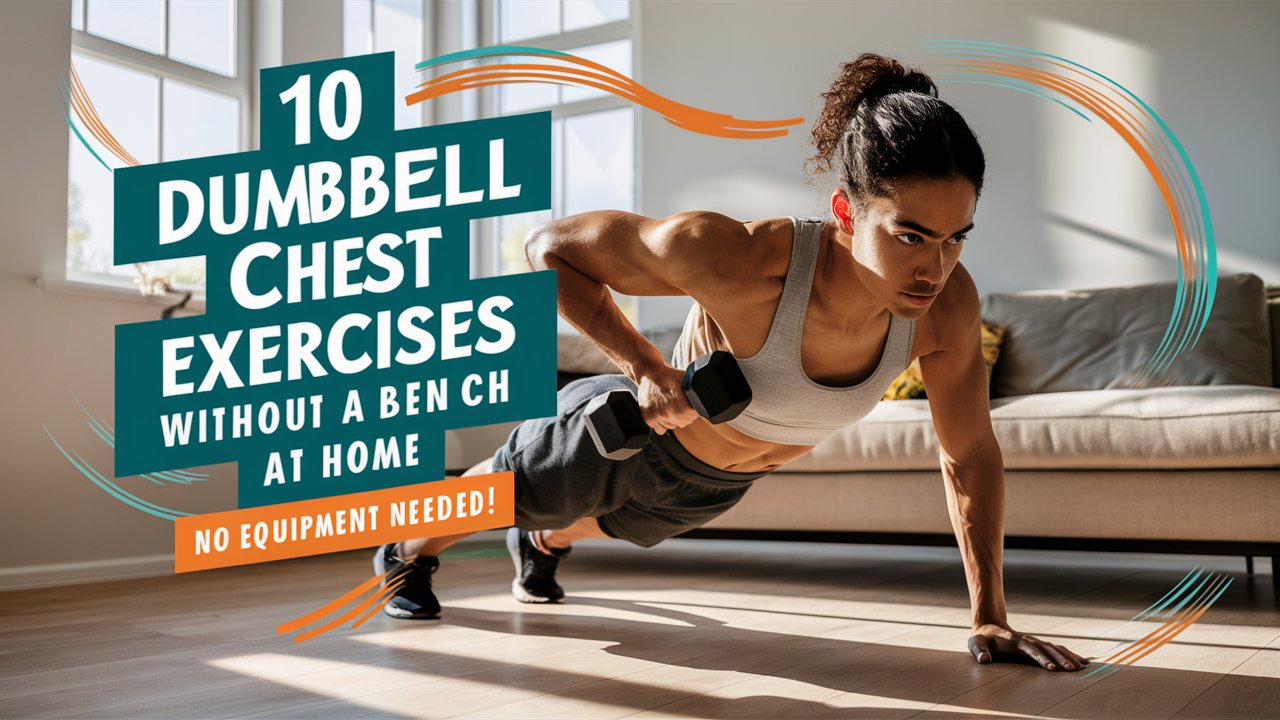 10 Dumbbell Chest Exercises Without a Bench At Home