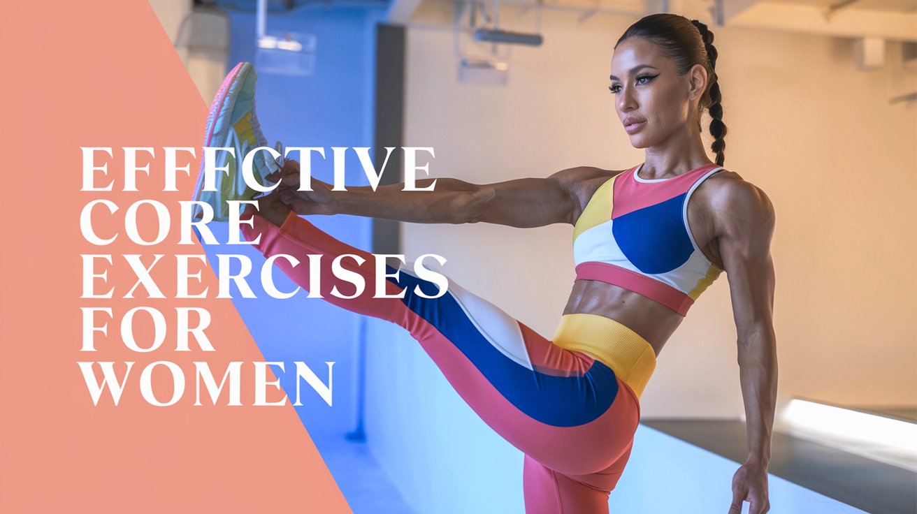 A woman performing core exercises, showcasing effective techniques to strengthen her core muscles and improve fitness.